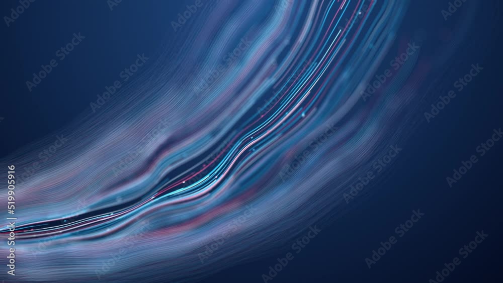 Aufkleber multicolor shining aurora or energy with lights and particles flowing up. psychedelic stream of blur