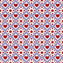 seamless pattern with hearts