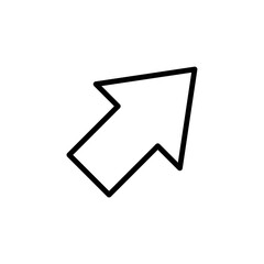arrow icon vector design template simple and clean