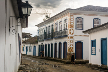 Street in old port city of Paraty, State of Rio de Janeiro, Brazil. Taken with Nikon D7100 18-200...