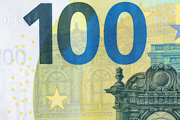 details of cash hundred euro of the European Union