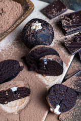 traditional Eastern European dish with cocoa and butter called Potato