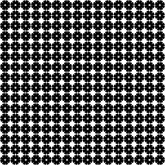 The Black and White Floral Design in Seamless Pattern