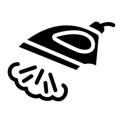 ironing glyph icon