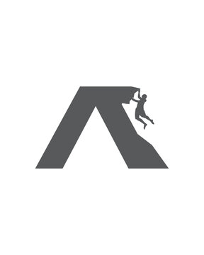 Rock Climbing Logo
