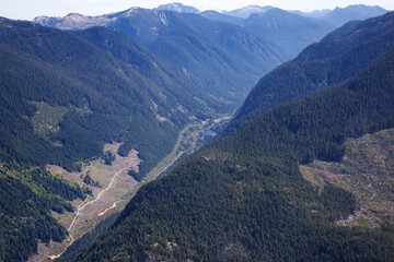 Naklejka premium Mountains and Valleys2