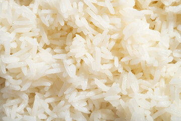 fresh cooked rice as background and texture