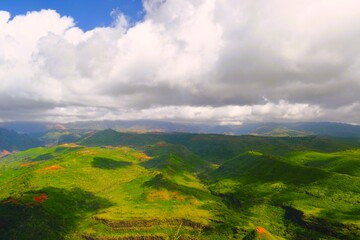 landscape with clouds