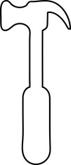 tool icon symbol vector. on white background 