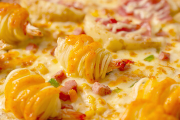 Shrimp Cream Cheese Pizza