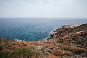 Fototapeta na wymiar Rock beach in Santa Cruz de Tenerife, Spain