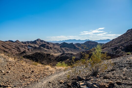 An overlooking view of nature in Yuma, Arizona