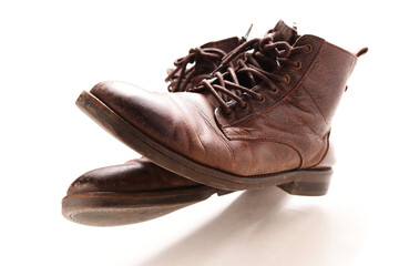 動きのあるブーツの風景