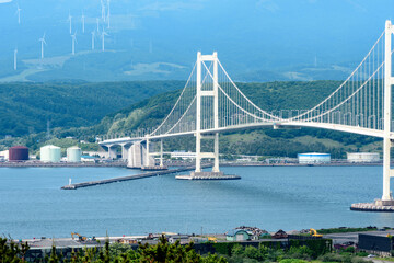 Fototapeta na wymiar 北海道　室蘭の港 