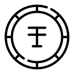 tenge line icon