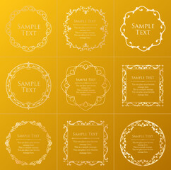 ハロウィンのフレーム。アンティークなデザイン。装飾デザイン。