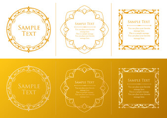 ハロウィンのフレーム。アンティークなデザイン。装飾デザイン。