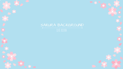 Fototapeta na wymiar Cute sakura background