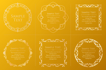 ハロウィンのフレーム。アンティークなデザイン。装飾デザイン。