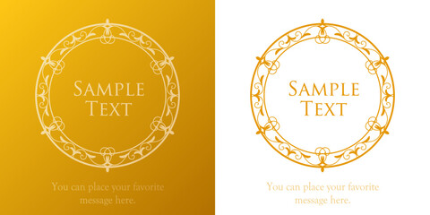 ハロウィンのフレーム。アンティークなデザイン。装飾デザイン。