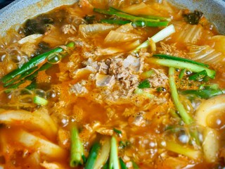 한국음식 참치김치찌개