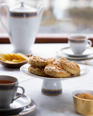 coffee and almaond cookies