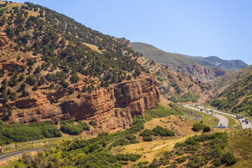 view from the top of the hill