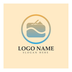 e-wallet logo design icon vector illustration
