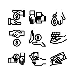 bribery icon or logo isolated sign symbol vector illustration - high quality black style vector icons
