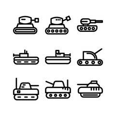 tank icon or logo isolated sign symbol vector illustration - high quality black style vector icons
