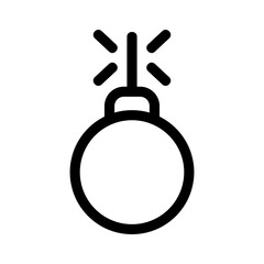 bomb icon or logo isolated sign symbol vector illustration - high quality black style vector icons

