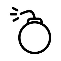 bomb icon or logo isolated sign symbol vector illustration - high quality black style vector icons

