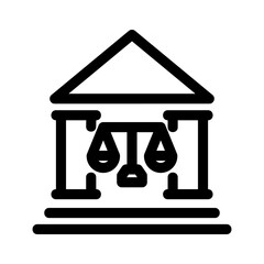 court icon or logo isolated sign symbol vector illustration - high quality black style vector icons
