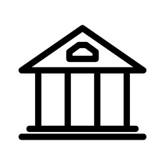 court icon or logo isolated sign symbol vector illustration - high quality black style vector icons
