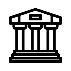 court icon or logo isolated sign symbol vector illustration - high quality black style vector icons
