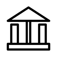 court icon or logo isolated sign symbol vector illustration - high quality black style vector icons
