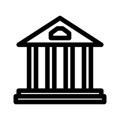 court icon or logo isolated sign symbol vector illustration - high quality black style vector icons
