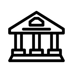 court icon or logo isolated sign symbol vector illustration - high quality black style vector icons
