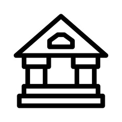 court icon or logo isolated sign symbol vector illustration - high quality black style vector icons
