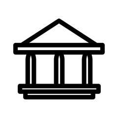 court icon or logo isolated sign symbol vector illustration - high quality black style vector icons
