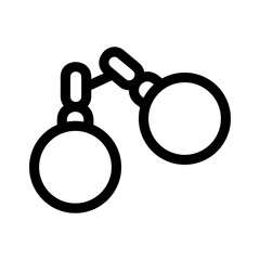 handcuffs icon or logo isolated sign symbol vector illustration - high quality black style vector icons

