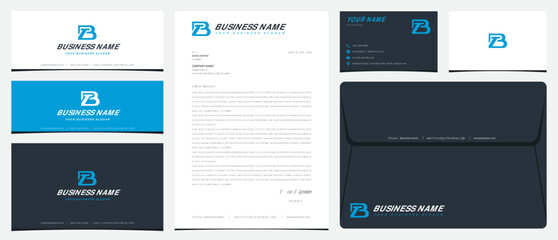 BT logo with stationery, business cards and social media banner designs