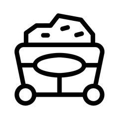 mine icon or logo isolated sign symbol vector illustration - high quality black style vector icons
