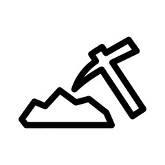 mine icon or logo isolated sign symbol vector illustration - high quality black style vector icons
