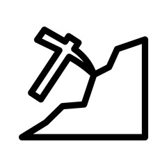 mine icon or logo isolated sign symbol vector illustration - high quality black style vector icons
