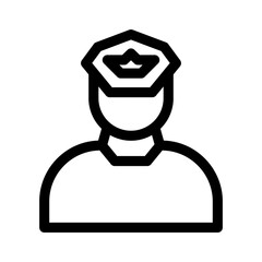 pilot icon or logo isolated sign symbol vector illustration - high quality black style vector icons
