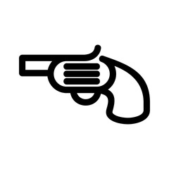 gun icon or logo isolated sign symbol vector illustration - high quality black style vector icons
