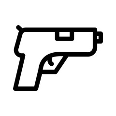 gun icon or logo isolated sign symbol vector illustration - high quality black style vector icons
