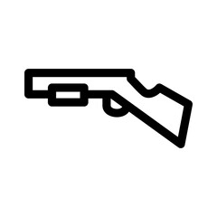 shotgun icon or logo isolated sign symbol vector illustration - high quality black style vector icons
