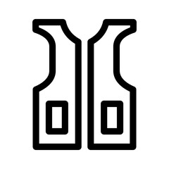 vest icon or logo isolated sign symbol vector illustration - high quality black style vector icons
